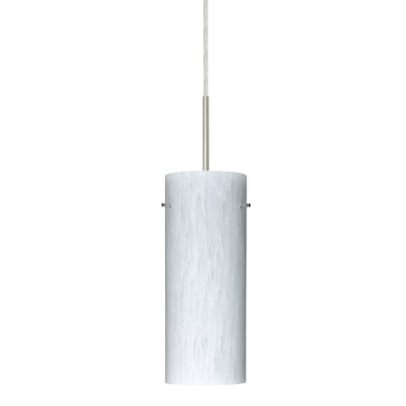 Besa Lighting Stilo 10 Cord Pendant, Carrera, Satin Nickel Finish, 1x9W LED 1JT-412319-LED-SN